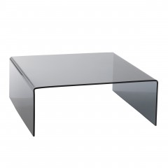 CAFE TABLE SQ SMOKE GLASS 100 